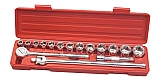 MIT 11701 17-pc. 1/2" Dr. Pro Socket Set (MM)