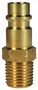 Dixon CJ2M2-B 1/4" HI-FLO NIPPLE, 1/4" M-NPTF BRA Body Material: BRASS Body Size: 1/4"