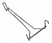 Eagle Group WGR18-Z 18" zinc wine glass rack.
