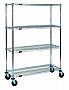 Eagle Group CC1836Z-S 18" x 36" EAGLEbrite zinc, stem caster cart. Swivel caster