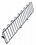 Eagle Group M18BL 18" black shelf divider.