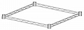 Eagle Group 4TF1836-Z 36" EAGLEbrite zinc, 4-sided truss frame.
