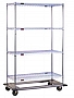 Eagle Group DT1836-ZSP 18" x 36" EAGLEbrite zinc, dolly truck with poly swivel c
