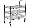 Eagle Group U3-1836C-RP 18" x 36" RediPak 3-shelf cart, includes one handle, two