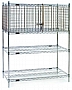 Eagle Group SECM1830Z 18" x 30" EAGLEbrite zinc security module with hinged door