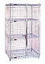 Eagle Group SC1430 17 1/4" x 33 1/4" x 67" chrome stationary, full-size security
