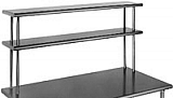 DOS1036-16/4 10" x 36" 16/4 gauge, double deck non-adjustable overshelf.