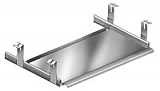 KBD-2  Wire mount, chrome, 20 1/2" wide x 11 1/2" deep - keyboard station.