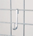 LH  2 1/4" x 4 1/4" x 3/8" large snap hook. Made of heavy gauge chrome-plated mild steel.