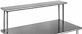 OS1036-16/4 10" x 36" 16/4 gauge, single deck non-adjustable overshelf.
