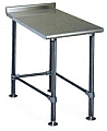 UT2412STEB 24" x 12" deluxe filler table rear upturn and 4 legs.