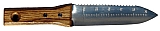 Growtech KNK-DA1S Hori Hori 6.3/4" Blade, Wood Handle, SS