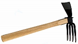 Growtech KNK-AZ102 Combo Hand Rake and Hoe, 15.5" OAL