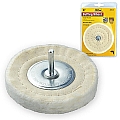 Ivy Classic 39125 4" x 1/4" Spindle Cotton Buffing Wheel