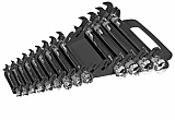 Ernst ERN5089 15 Tool Gripper Wrench Organizer - Black