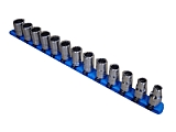 Ernst ERN8305 15 Pc. Universal Socket Organizer - 1/2" Blue