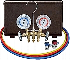 Mastercool MC84661 R134a Brass 2-Way Manifold