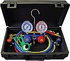 Mastercool MC89661PRO R134A Aluminum Manifold Sets with Manual Couplers