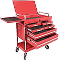 Sunex SX8045 Red Professional-Duty 5 Drawer Service Cart