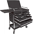Sunex SX8045BK Black Professional-Duty 5 Drawer Service Cart