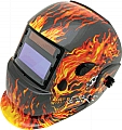 WeldSkil Auto-Dark Helmet - Skull & Fire
