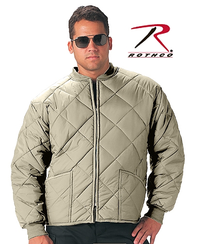 diamond quilted flight jacket
