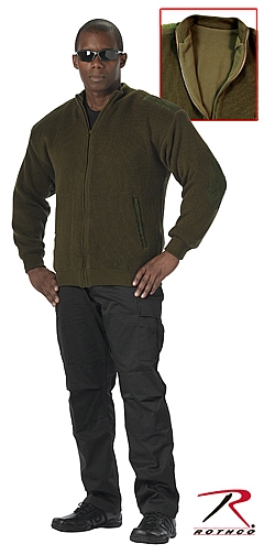 rothco quarter zip acrylic commando sweater