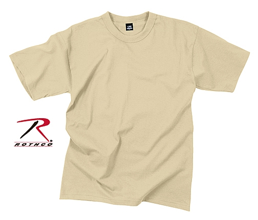 Slik Anonym Akkumulering Rothco 8571 100% Cotton Desert Sand T-Shirt-2XL | Stanymart.com