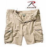 Rothco 2170 Khaki Vintage Paratrooper Cargo Shorts
