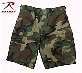 Rothco 7056 Woodland Camo Rip-Stop BDU Combat Shorts