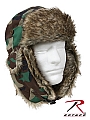 Rothco 9875 Woodland Camouflage Fur Flyer's Hats