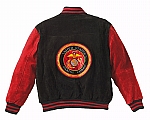 Rothco 9595 Marine Logo Suede Varsity Jacket