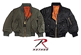 Rothco 7311 Kids Black MA-1 Style Flight Jacket