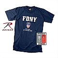 Rothco 6648 Officially Licensed Navy Blue FDNY T-Shirt-2XL