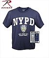 Rothco 6639 Officially Licensed NYPD Printed T-Shirt-2XL