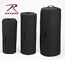 Rothco 3488 Heavyweight Black Standard Zipper Duffle Bag
