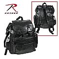 Rothco 2982 Black Leather Patchwork Backpack