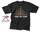Rothco 67380 Vintage Black 'Choose Your Caliber' Tee