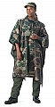 Rothco 4858 G.I. Type Woodland Camouflage Rip-Stop Poncho