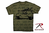 Rothco 66240 O.D. 'Tank' T-Shirt w/Large Silhouette