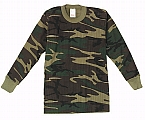Rothco 6292 Kid's Woodland Camouflage Thermal Knit Tops