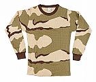 Rothco 5100 Tri-Color Desert Camo Thermal Knit Tops