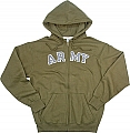 Rothco 2093 Vintage O.D. Army Zipper Hooded Sweatshirt