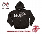Rothco 5272 Vintage Black Marines Globe & Anchor Print Sweatshirt