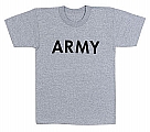 Rothco 66080 Kid's Army Grey Physical Training T-Shirt