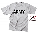 Rothco 9515 Army Grey Physical Training Moisture Wicking T-Shirt
