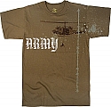 Rothco 66800 Vintage Brown Army Helicopter T-Shirt
