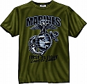 Rothco 80215 O.D. Marines G & A First To Fight T-Shirt