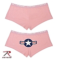 Rothco 3676 Womens Pink 'Army Air Corps' Logo Booty Short