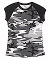 Rothco 8036 Womens City Camo 2-Tone Raglan Tee